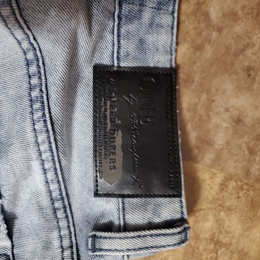 One Teaspoon Light Blue Distressed Skinny Jeans - Picture 9 of 9